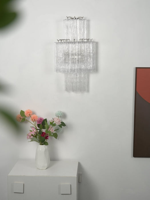 Glacier Tier Glass Wall Light - Simprolos