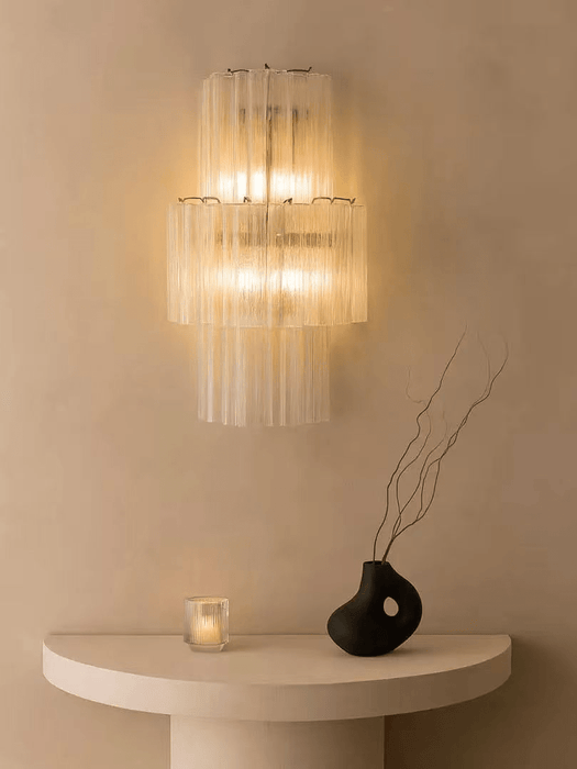 Glacier Tier Glass Wall Light - Simprolos