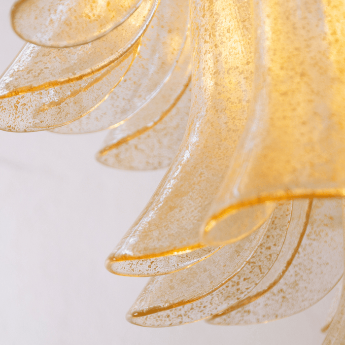 Glass Amber Lily Chandelier - Simprolos