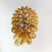 Glass Amber Petals Spiral Chandelier - Simprolos