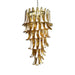 Glass Amber Petals Spiral Chandelier - Simprolos