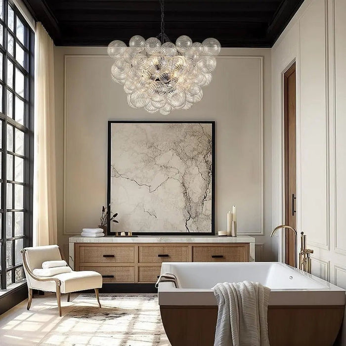 Glass Ball Bubbles Chandelier - Simprolos