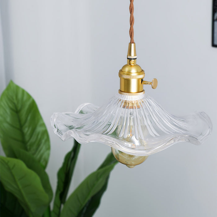 Glass Hibiscus Flower Swag Light - Simprolos