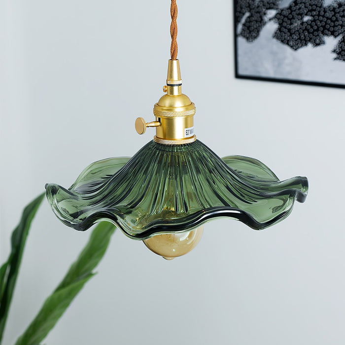 Glass Hibiscus Flower Swag Light - Simprolos