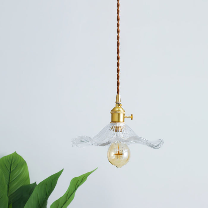 Glass Hibiscus Flower Swag Light - Simprolos