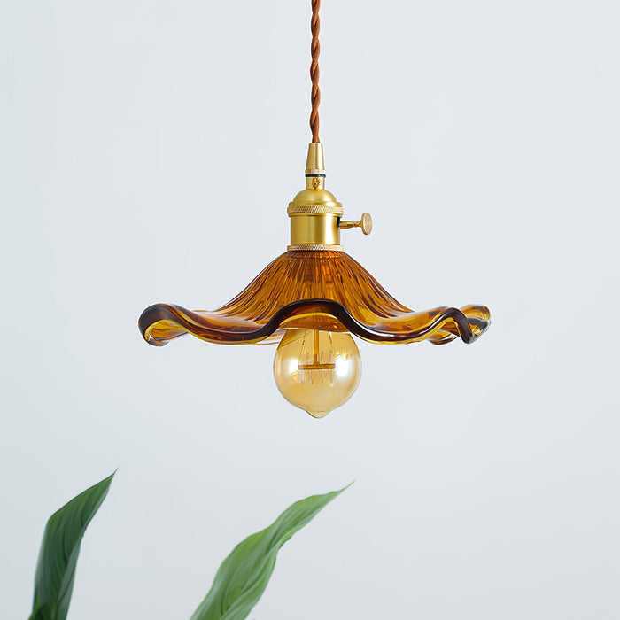 Glass Hibiscus Flower Swag Light - Simprolos