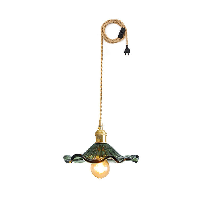 Glass Hibiscus Flower Swag Light - Simprolos