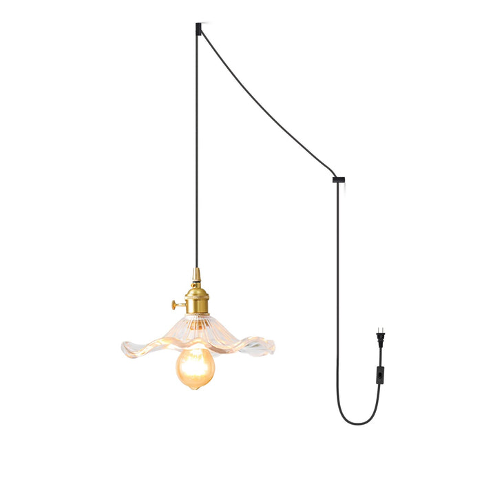 Glass Hibiscus Flower Swag Light - Simprolos