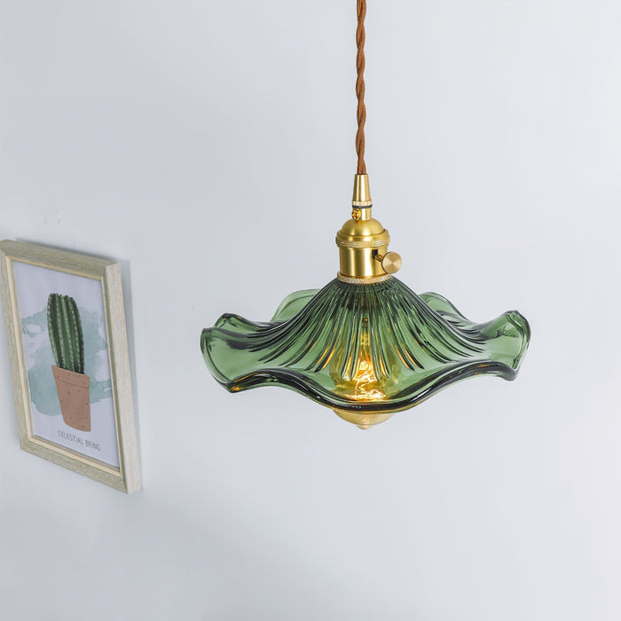 Glass Hibiscus Flower Swag Light - Simprolos