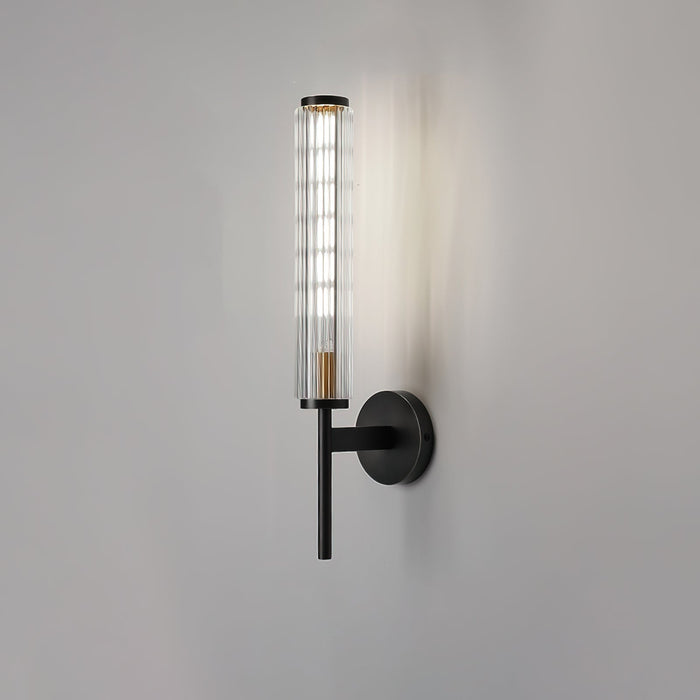 Glass Linear Brass Wall Light - Simprolos