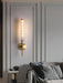 Glass Linear Brass Wall Light - Simprolos