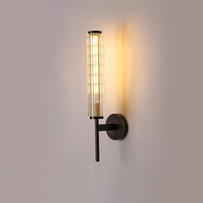 Glass Linear Brass Wall Light - Simprolos