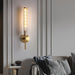 Glass Linear Brass Wall Light - Simprolos