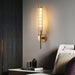 Glass Linear Brass Wall Light - Simprolos