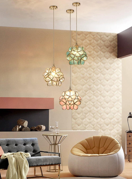 Glass Petal Pendant Light - Simprolos