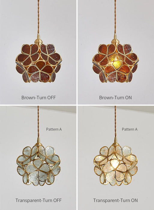 Glass Petal Pendant Light - Simprolos