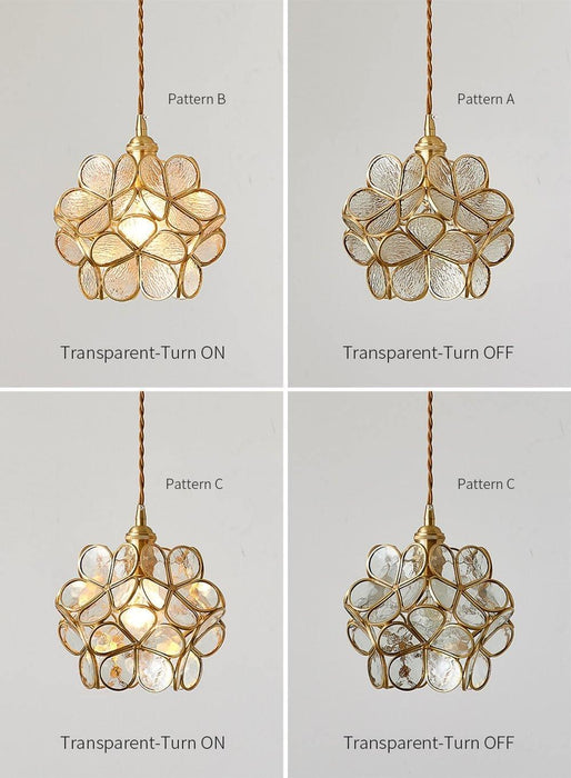 Glass Petal Pendant Light - Simprolos