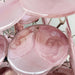 Glass Pink Disc Chandelier - Simprolos