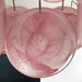 Glass Pink Disc Chandelier - Simprolos