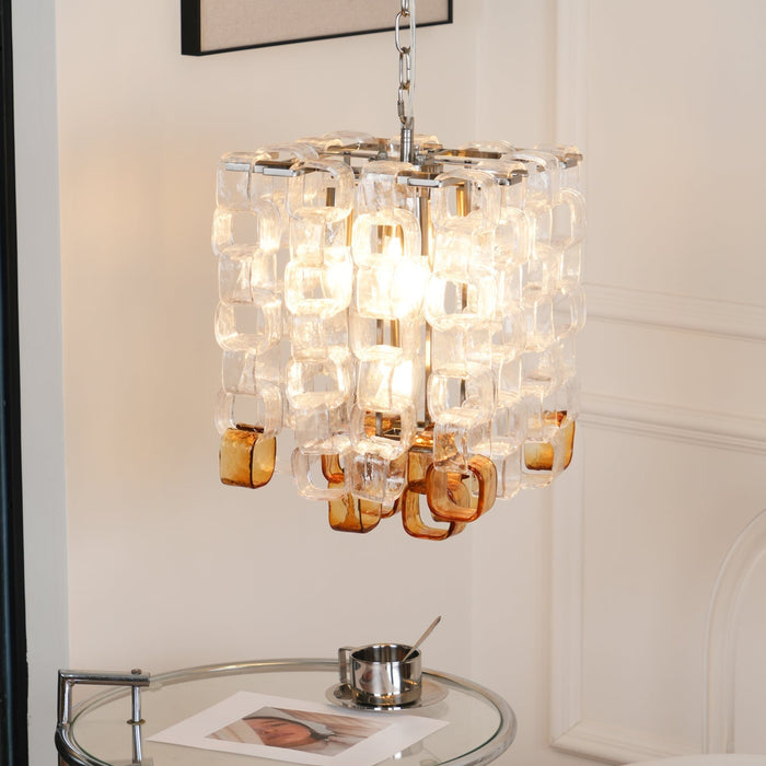 Glass Poliarte Interlocking Chandelier - Simprolos