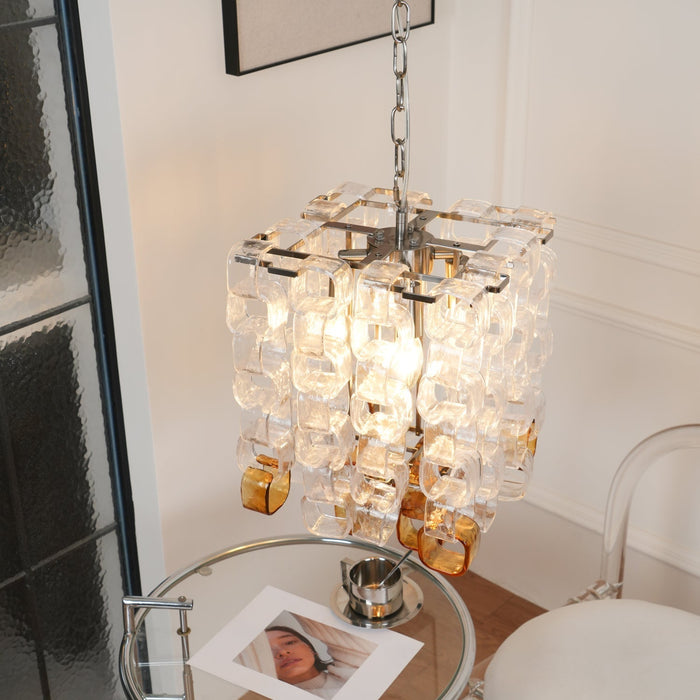 Glass Poliarte Interlocking Chandelier - Simprolos