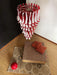 Glass Red Petals Spiral Chandelier - Simprolos