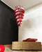 Glass Red Petals Spiral Chandelier - Simprolos
