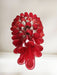 Glass Red Petals Spiral Chandelier - Simprolos