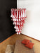 Glass Red Petals Spiral Chandelier - Simprolos