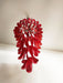 Glass Red Petals Spiral Chandelier - Simprolos
