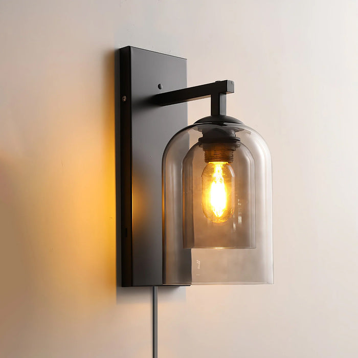 Glass Tubular Plug - in Wall Lamp - Simprolos