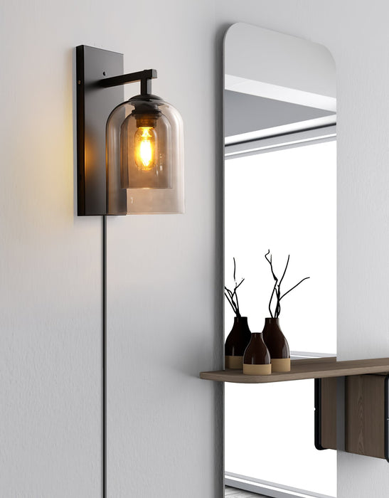 Glass Tubular Plug - in Wall Lamp - Simprolos
