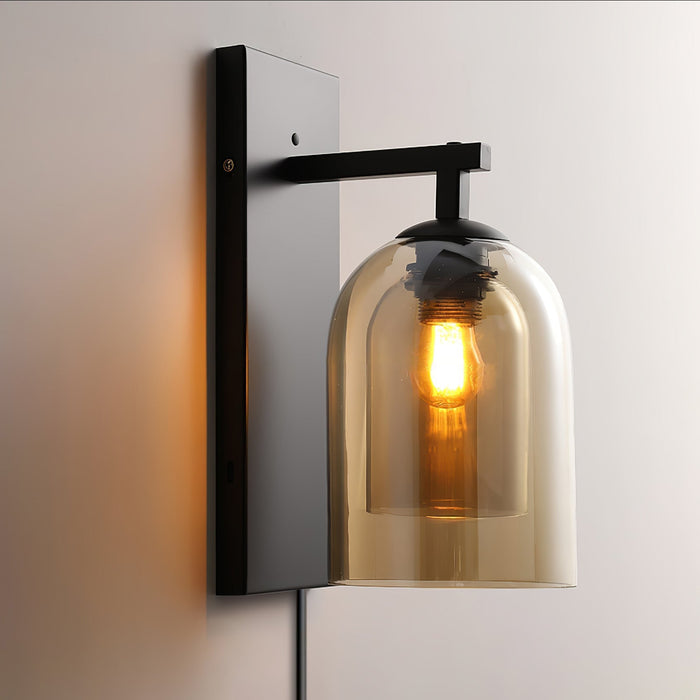 Glass Tubular Plug - in Wall Lamp - Simprolos