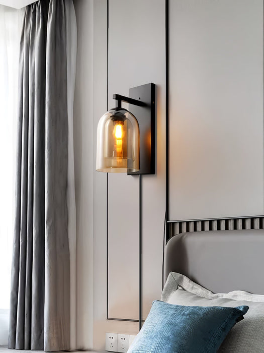 Glass Tubular Plug - in Wall Lamp - Simprolos