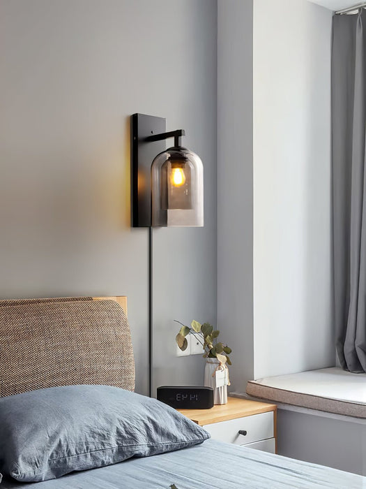 Glass Tubular Plug - in Wall Lamp - Simprolos