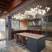 Gold White Leaves Combination Gingko Chandeliers - Simprolos