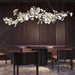 Gold White Leaves Combination Gingko Chandeliers - Simprolos