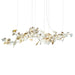 Gold White Leaves Combination Gingko Chandeliers - Simprolos
