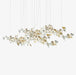 Gold White Leaves Combination Gingko Chandeliers - Simprolos