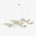 Gold White Leaves Combination Gingko Chandeliers - Simprolos