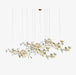 Gold White Leaves Combination Gingko Chandeliers - Simprolos