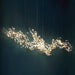 Gold White Leaves Combination Gingko Chandeliers - Simprolos
