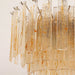 Golden Amber Glass Chandelier - Simprolos