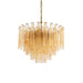 Golden Amber Glass Chandelier - Simprolos