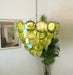 Green Glass Disc Chandelier - Simprolos