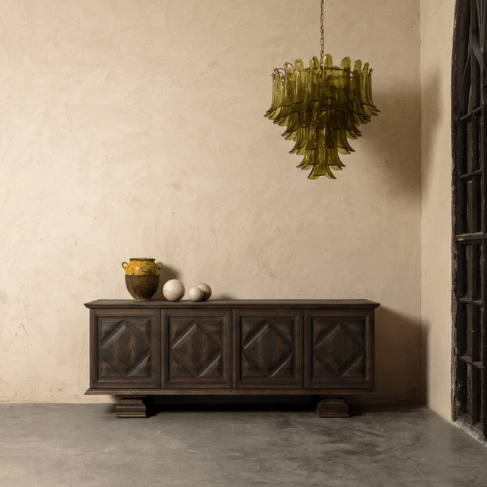 Green Petalo Chandelier - Simprolos
