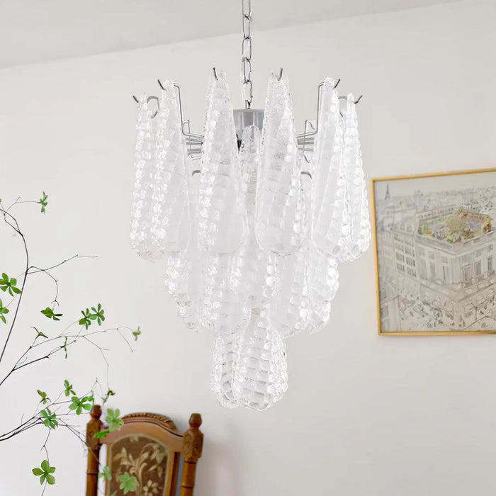 Grid Glass Waterfall Chandelier - Simprolos