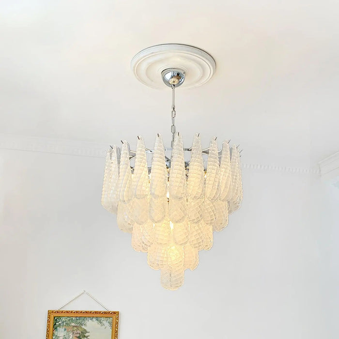 Grid Glass Waterfall Chandelier - Simprolos