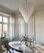Grid Glass Waterfall Chandelier - Simprolos