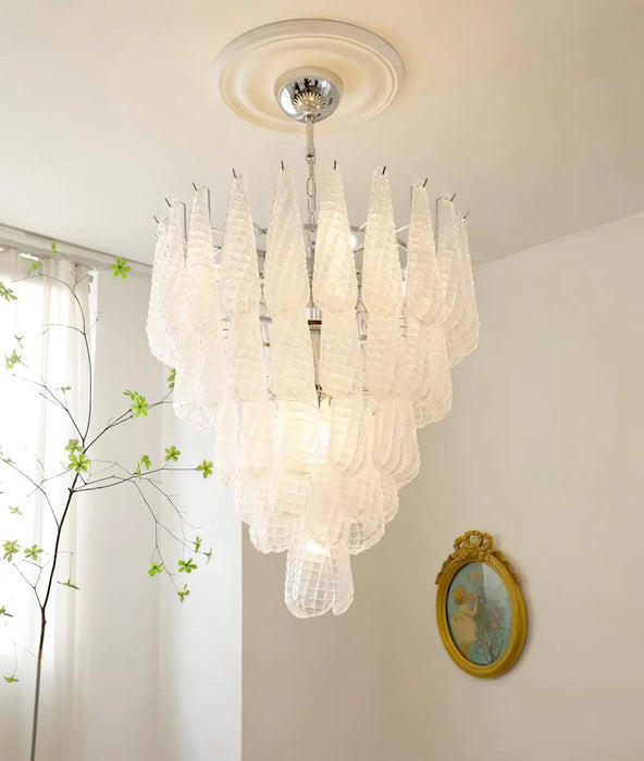 Grid Glass Waterfall Chandelier - Simprolos